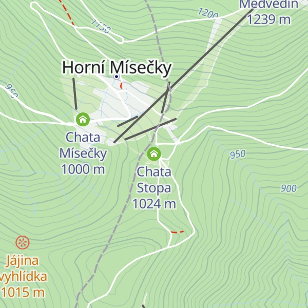 Map of Chata Stopa