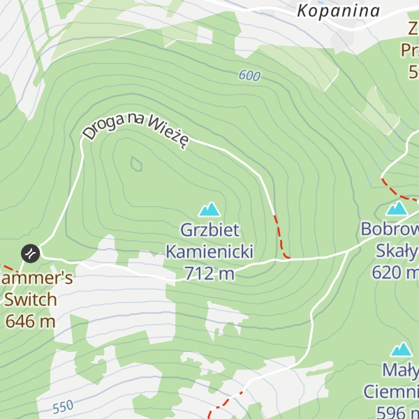Map of Grzbiet Kamienicki