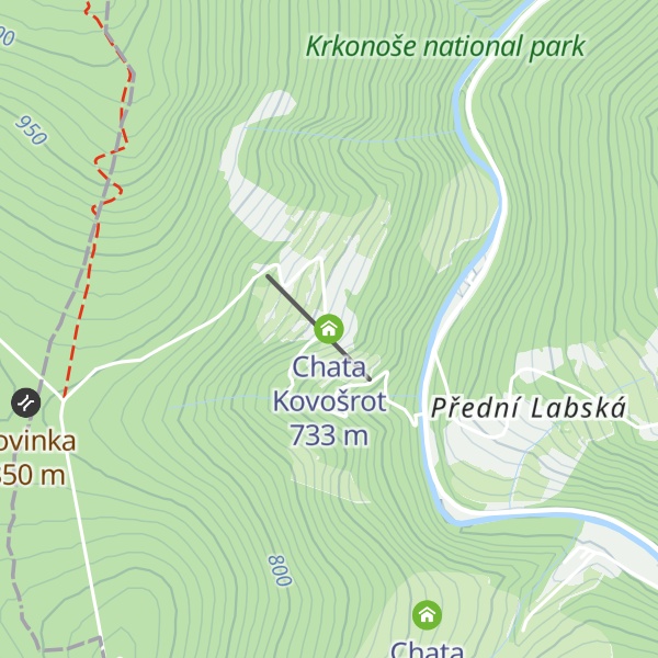 Map of Chata Kovošrot