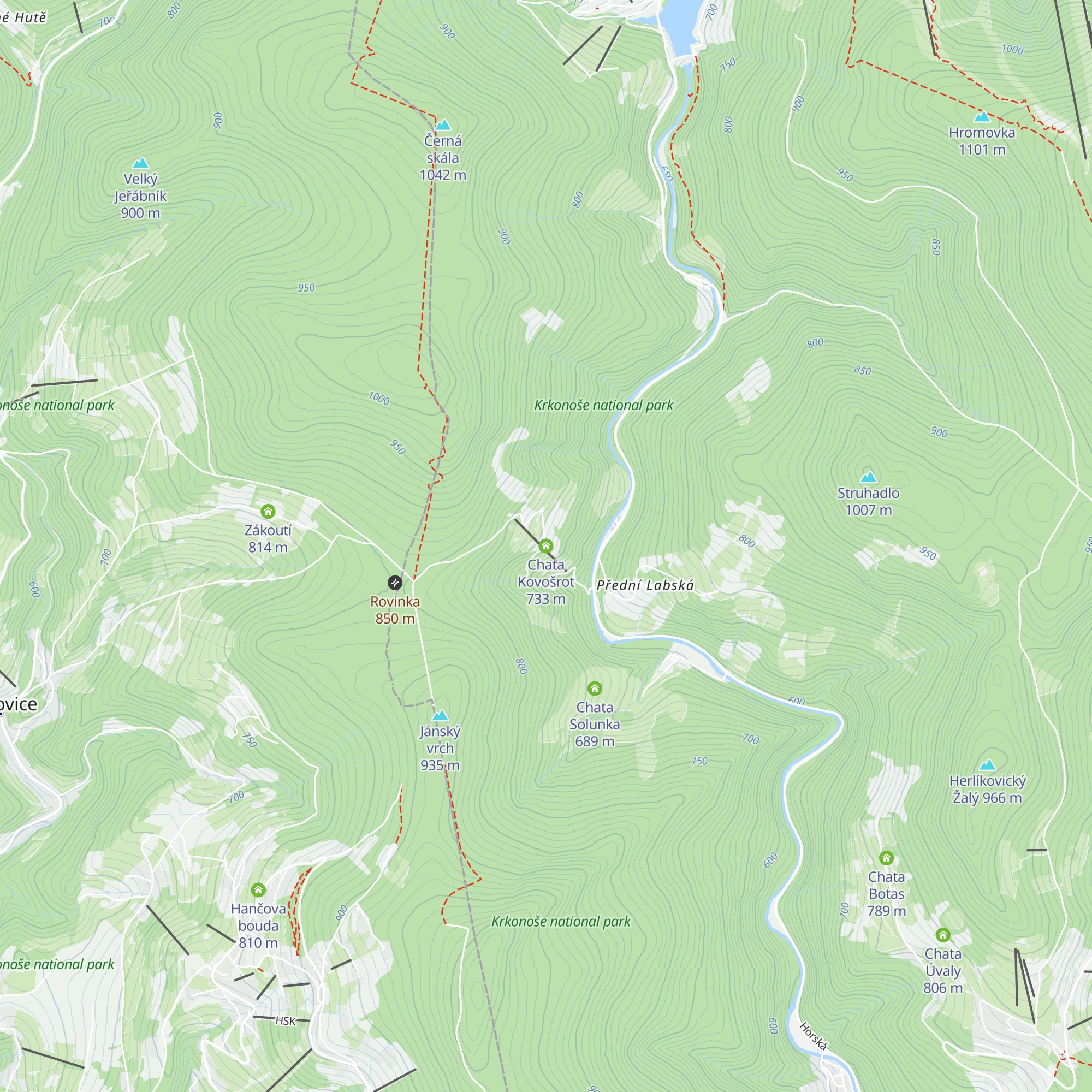 Chata Kovošrot map