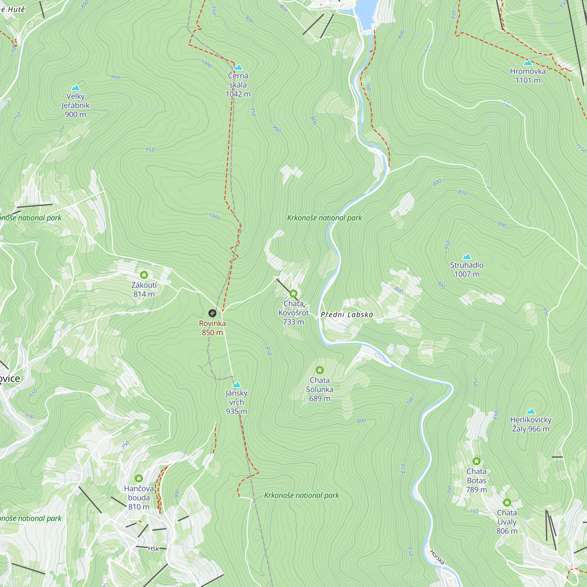 Chata Kovošrot map