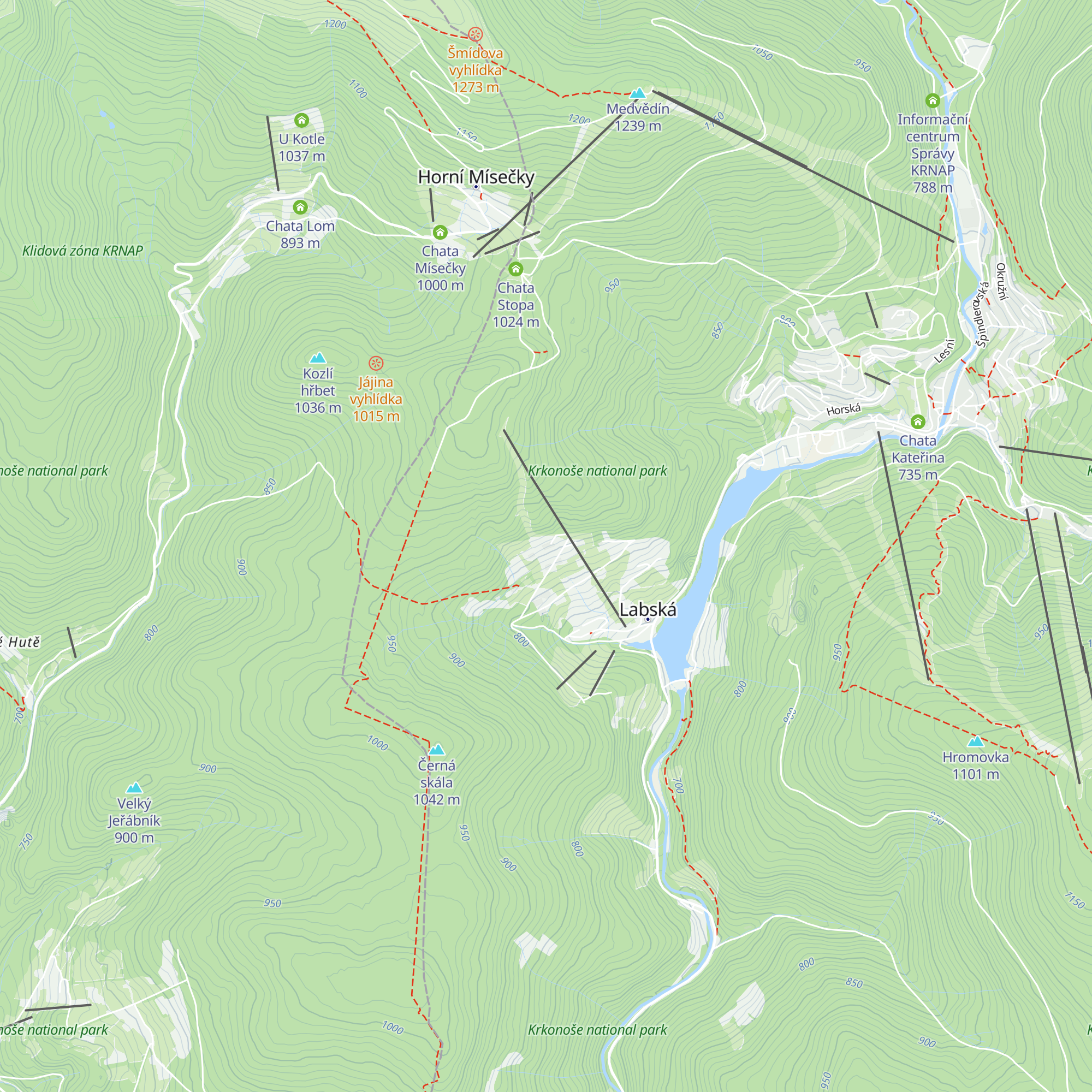 Chata Jasanka map