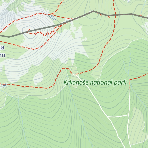 Map of Martinova bouda