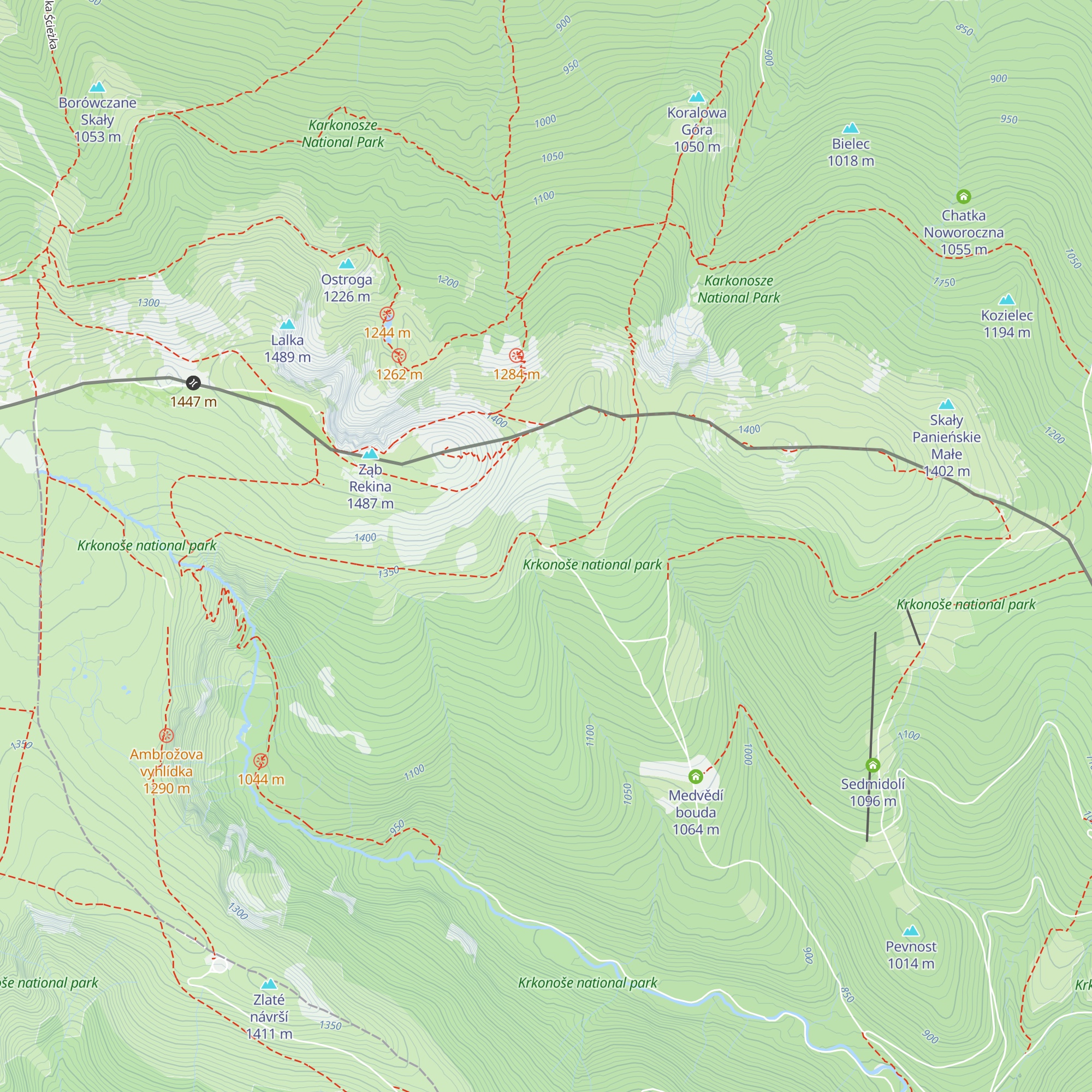 Martinova bouda map