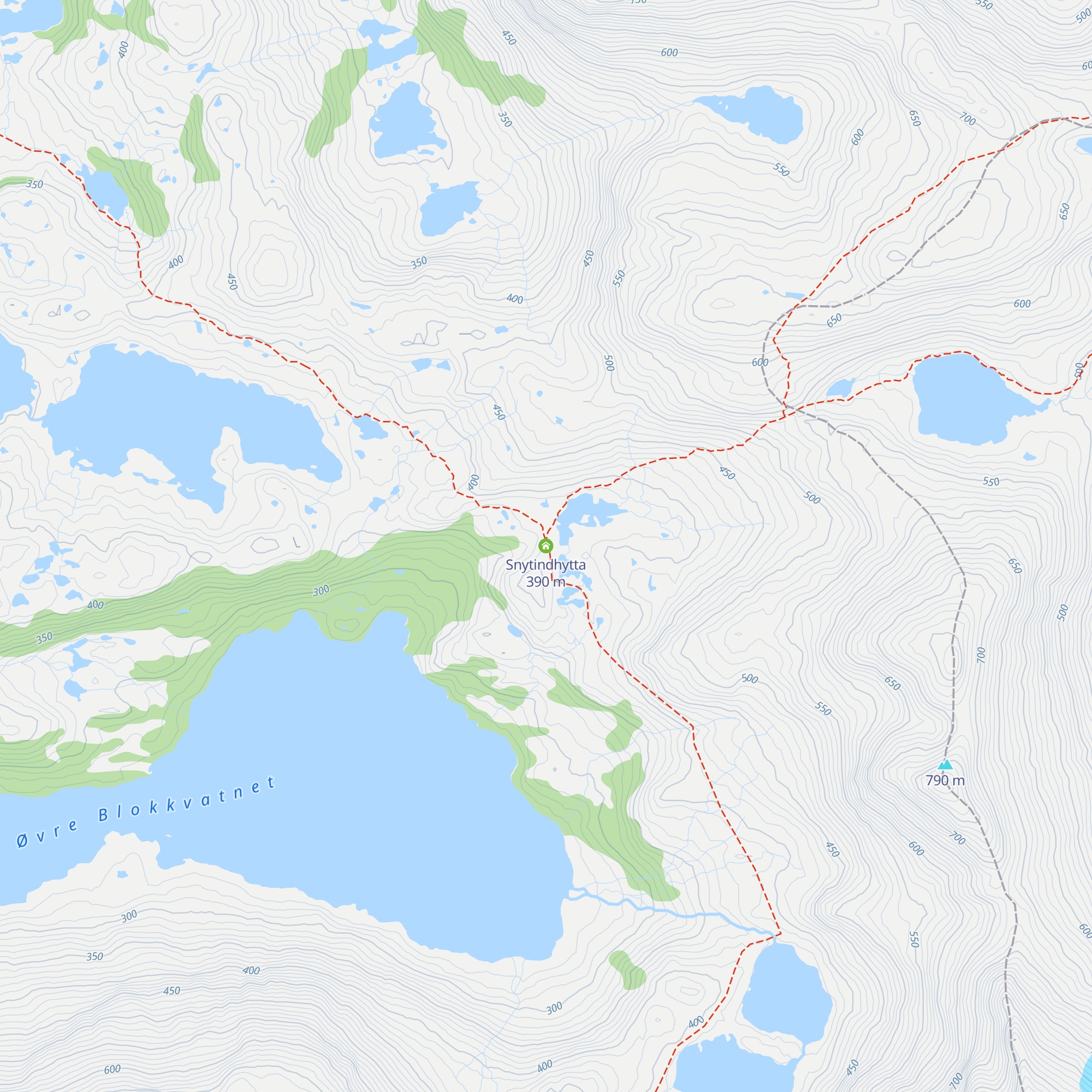 Snytindhytta map
