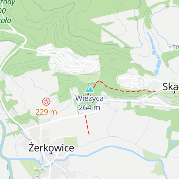 Map of Wieżyca