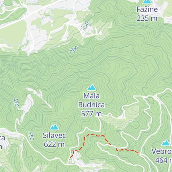 Map of Zavetišče Šmarnica na Mali Rudnici
