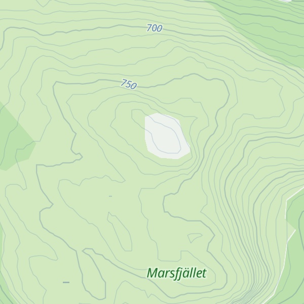Map of Bergsjöfjället