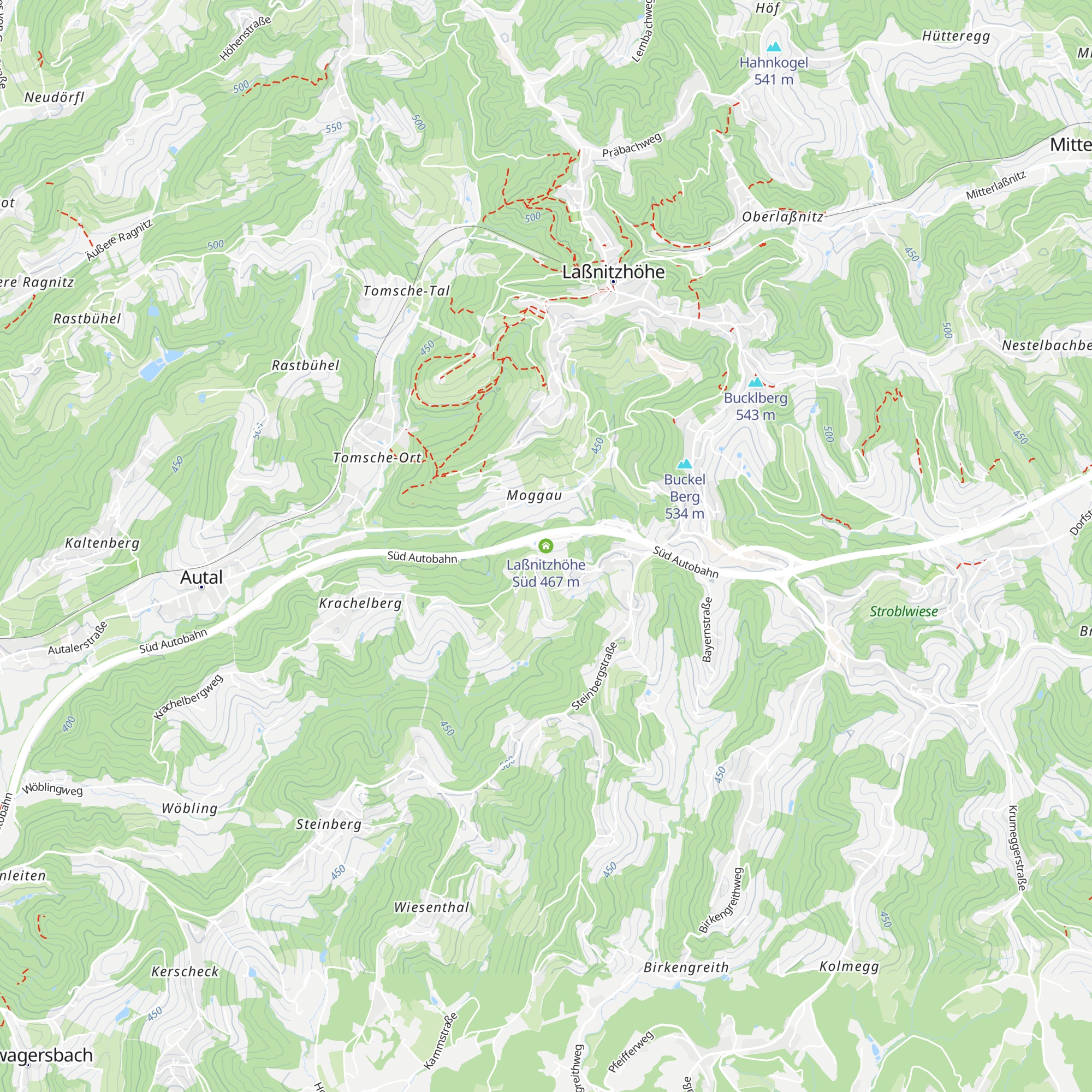 Laßnitzhöhe Süd map