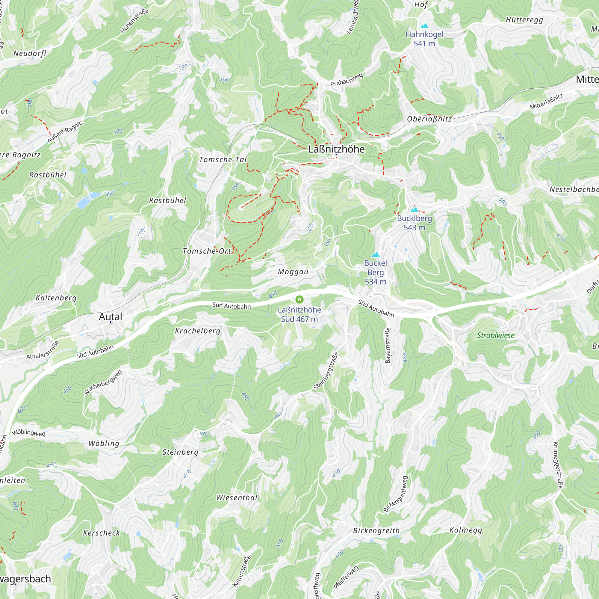 Laßnitzhöhe Süd map