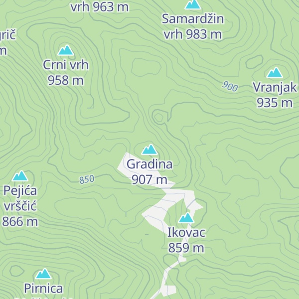 Map of Gradina