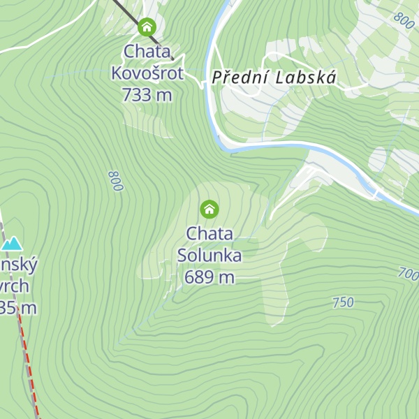 Map of Chata Solunka