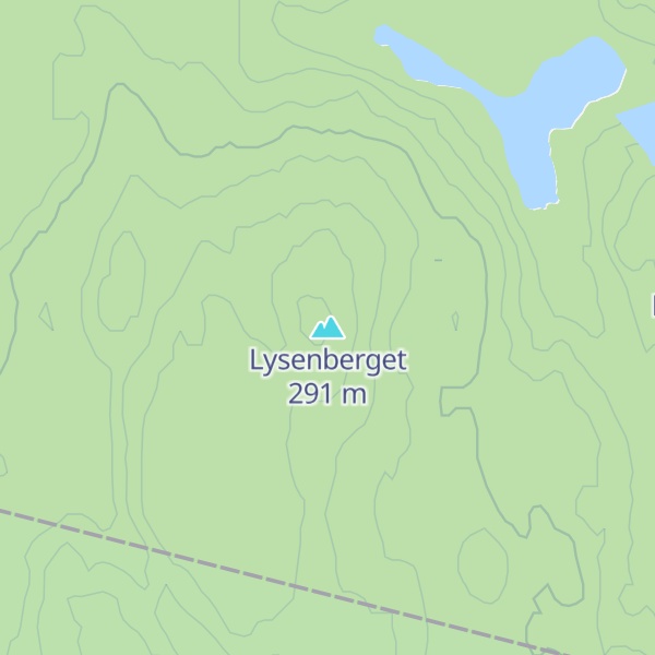 Map of Lysenberget