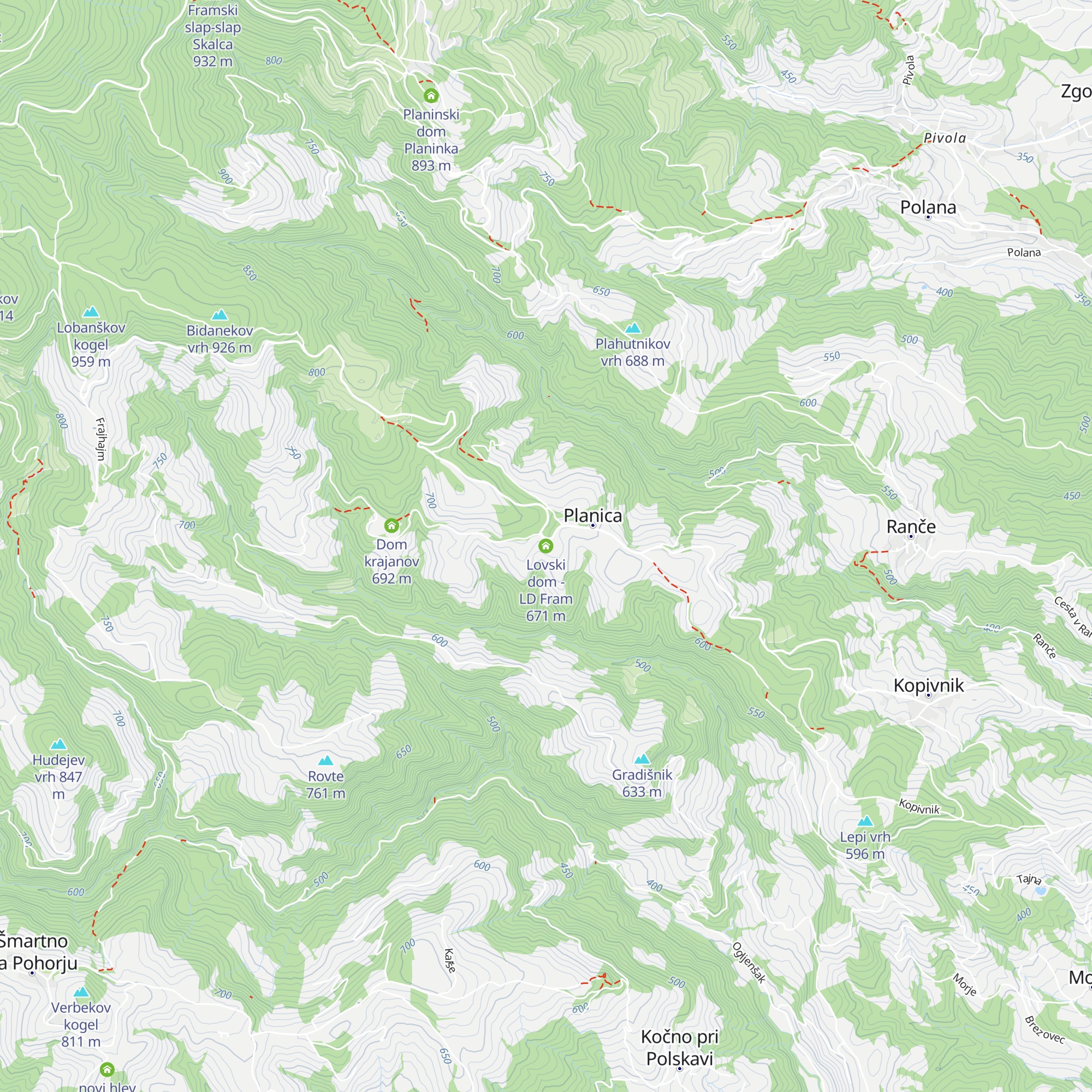 Lovski dom - LD Fram map