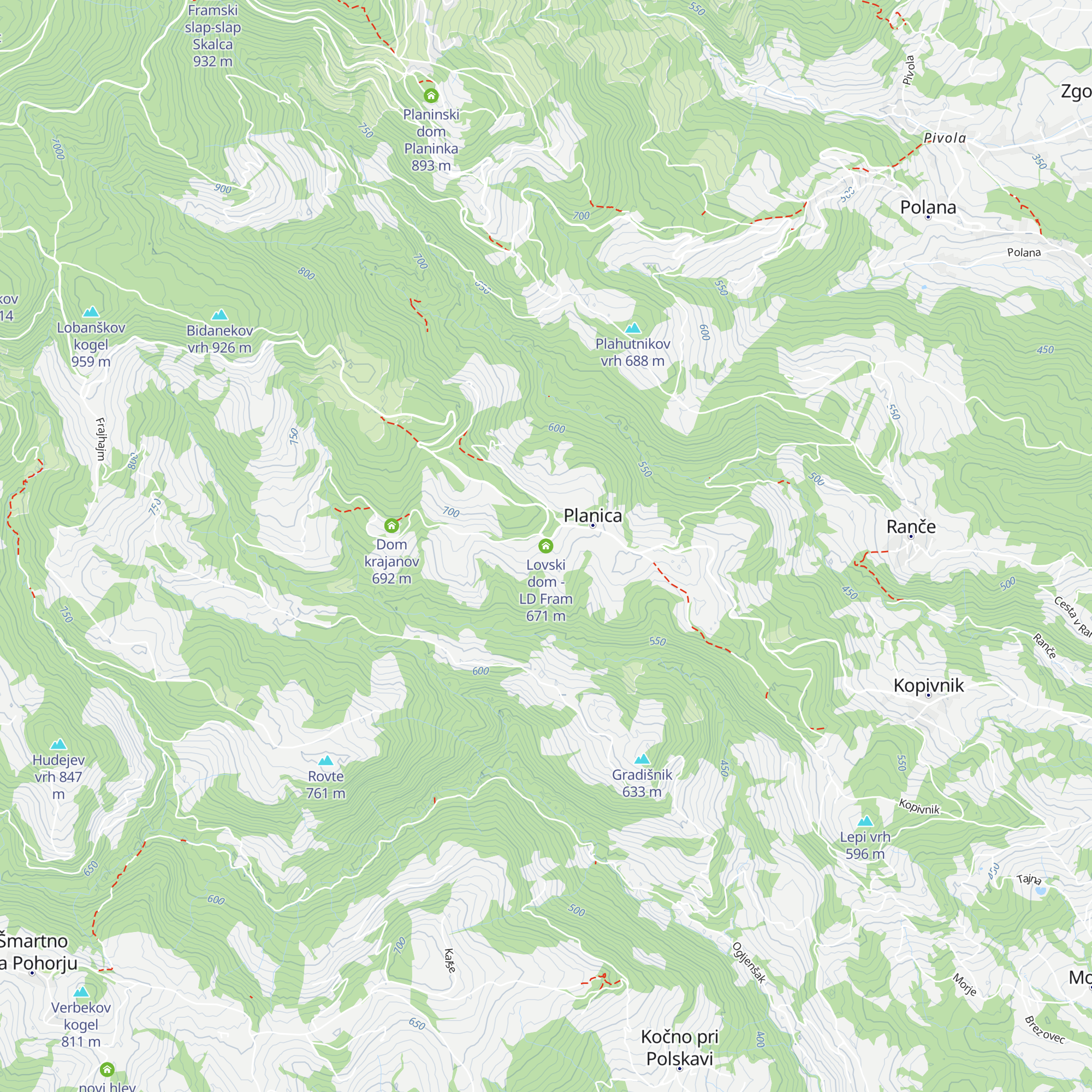 Lovski dom - LD Fram map
