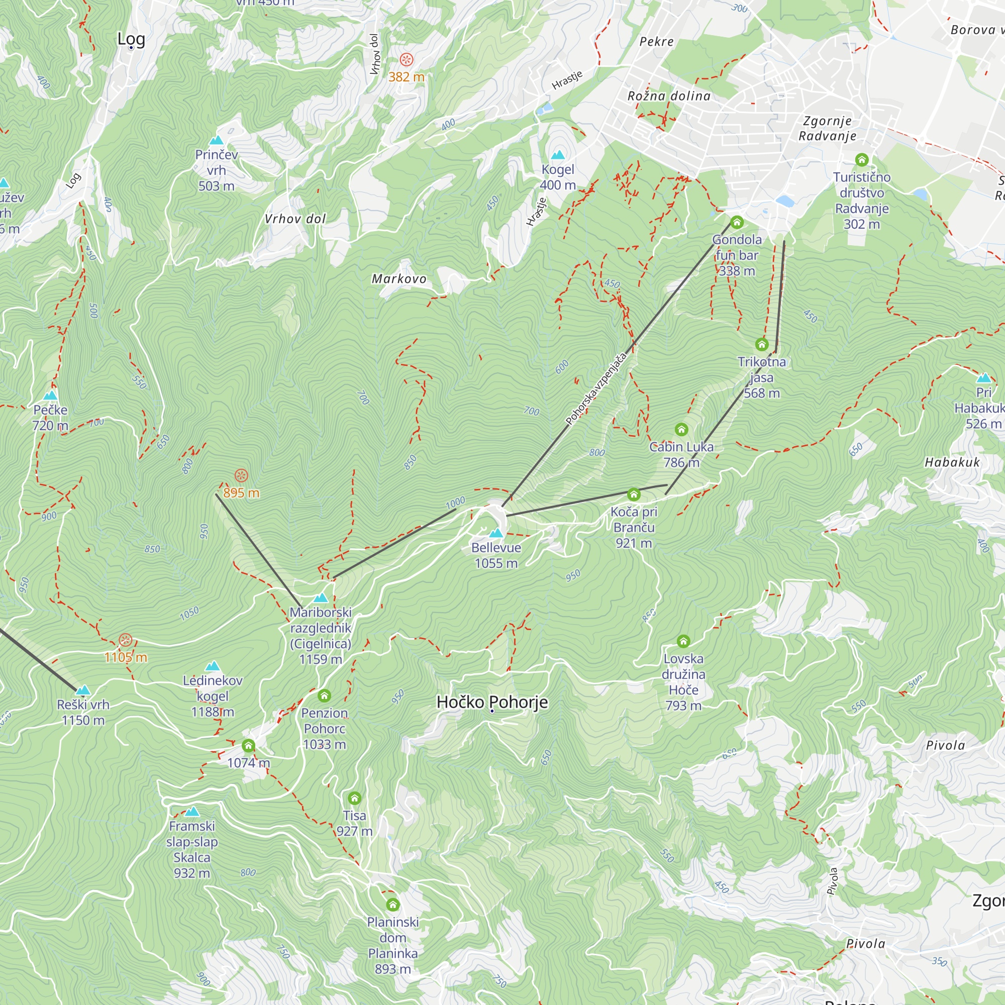 Koča map