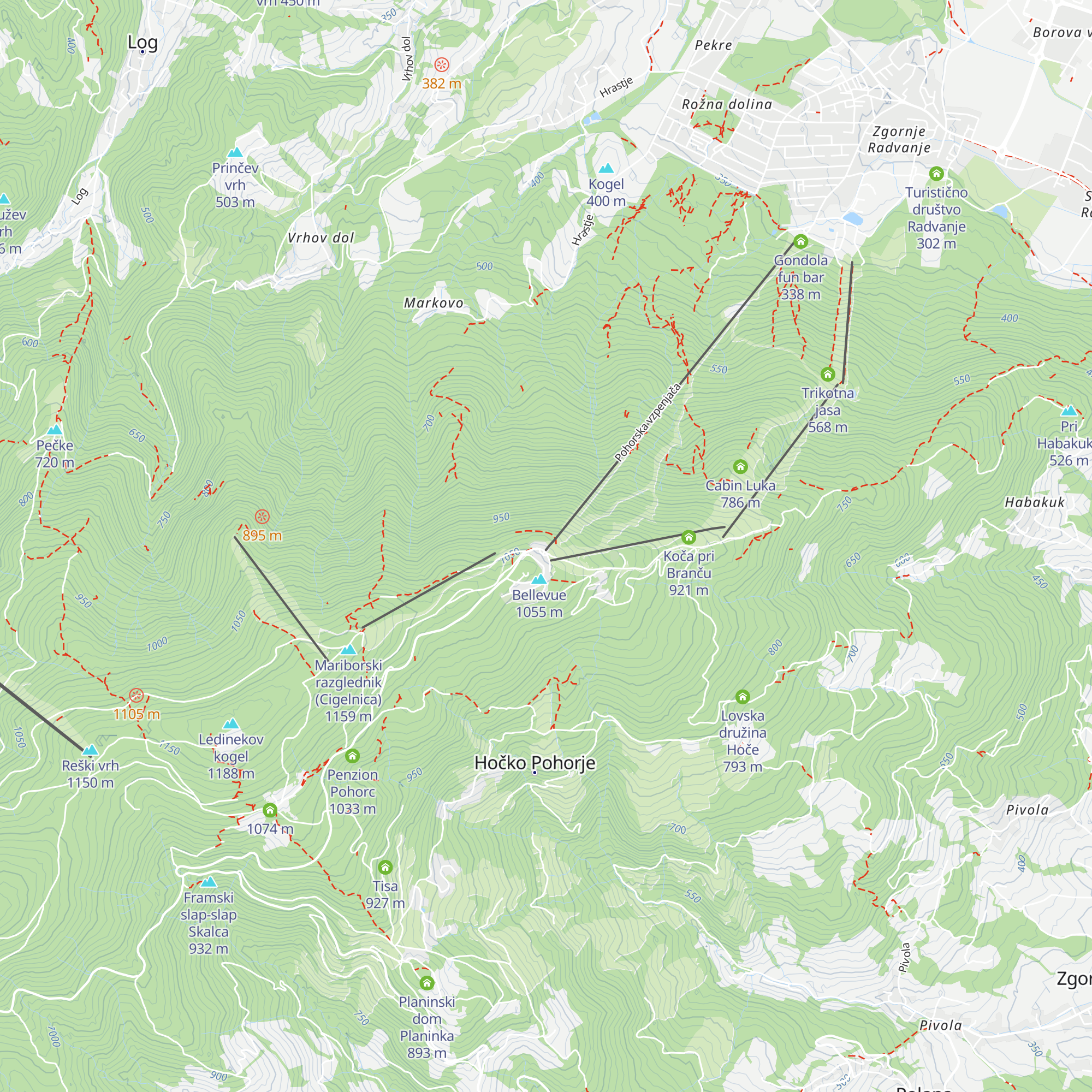 Koča map