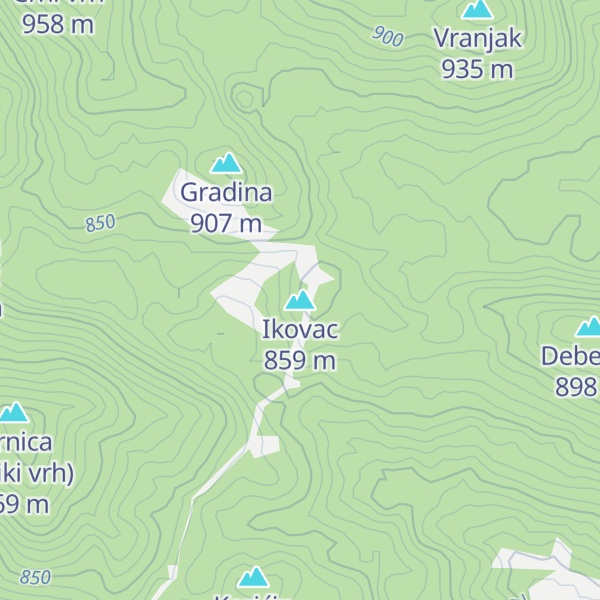 Map of Ikovac