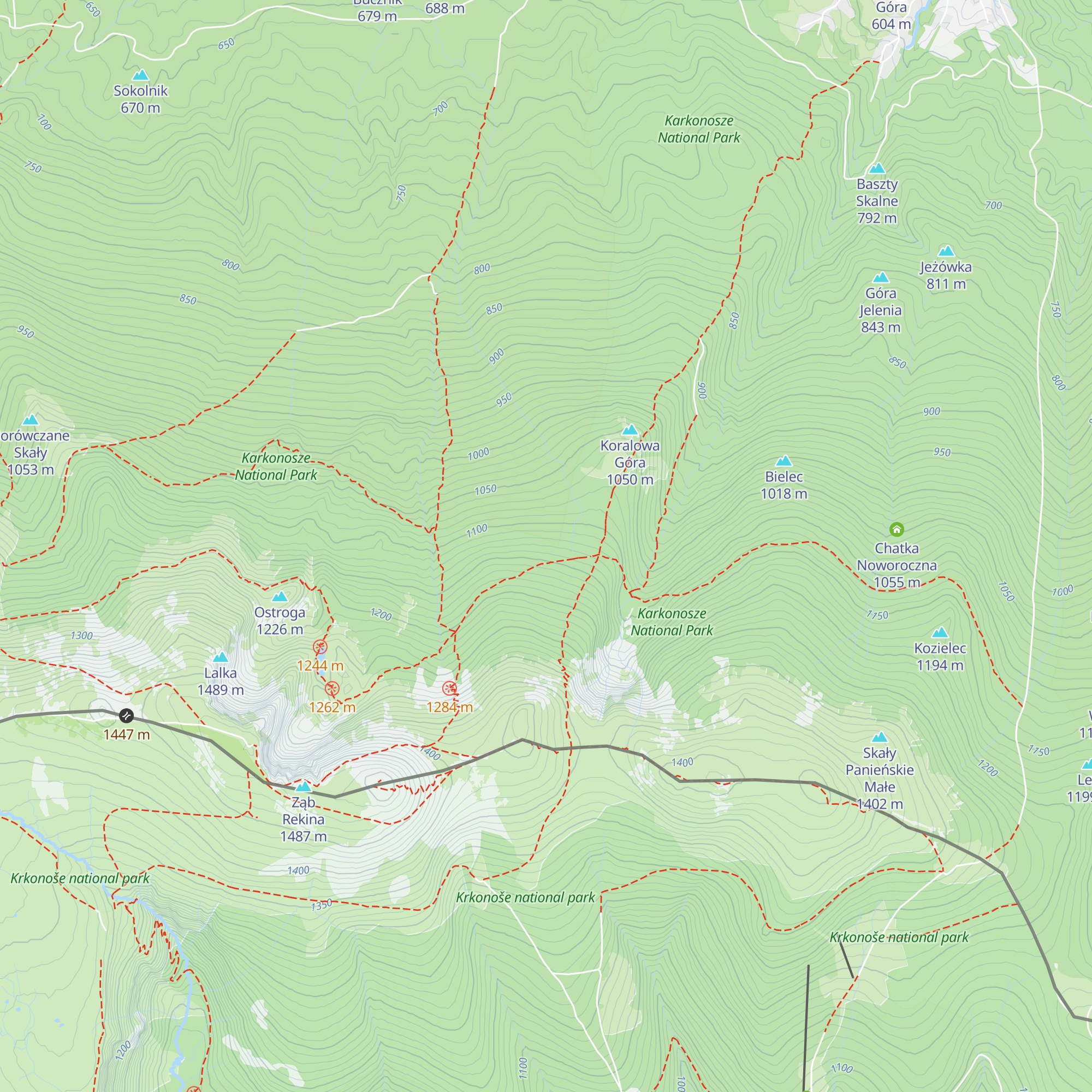 Chatka pod Śmielcem map
