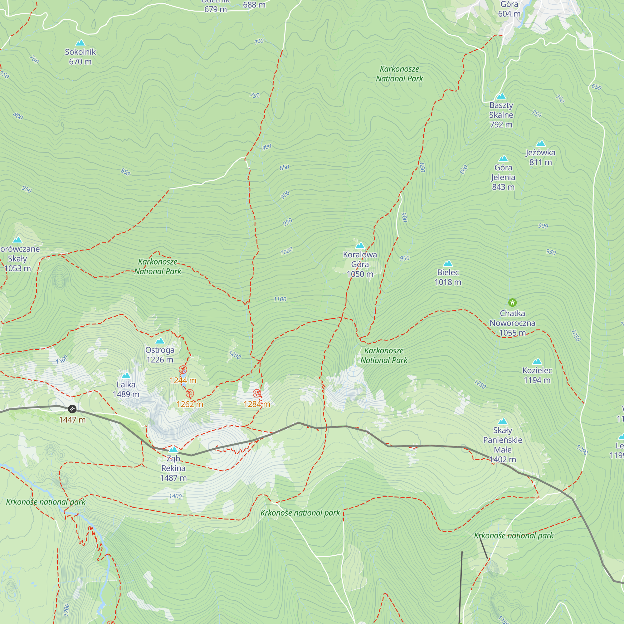 Chatka pod Śmielcem map