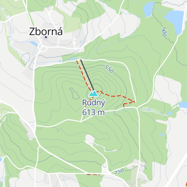 Map of Rudný
