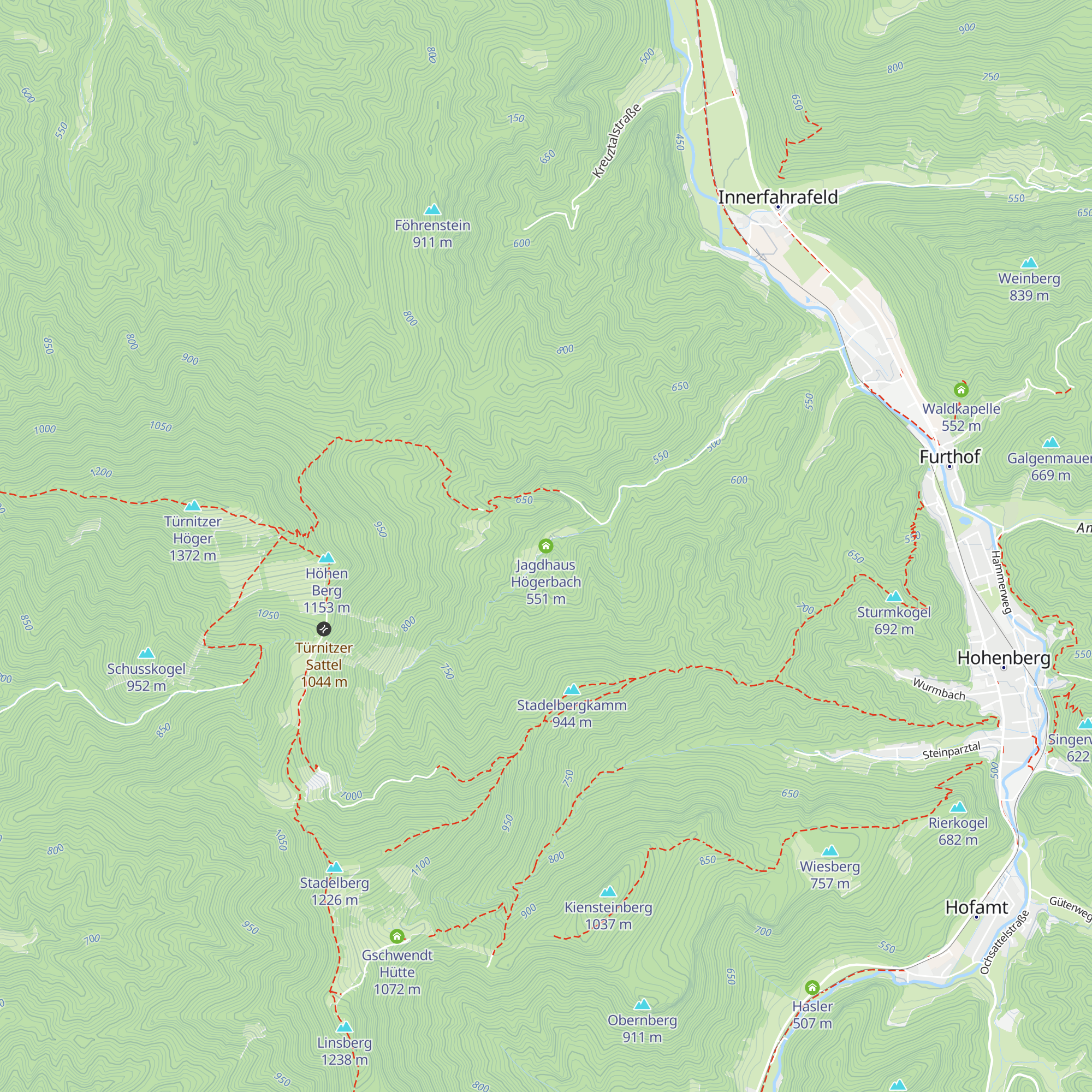 Jagdhaus Högerbach map