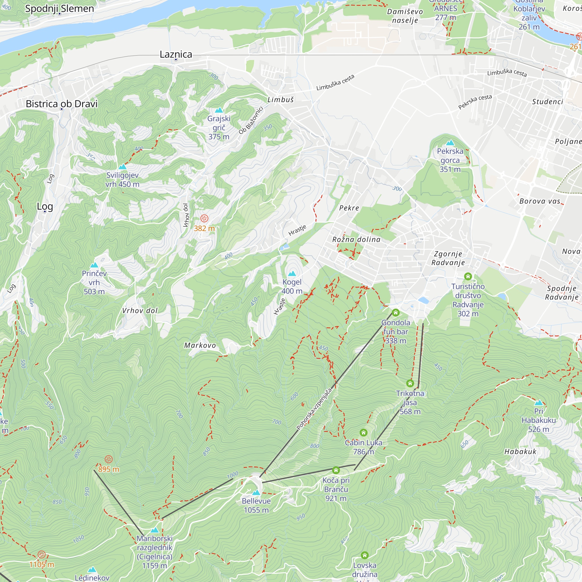 Obrambni dom map
