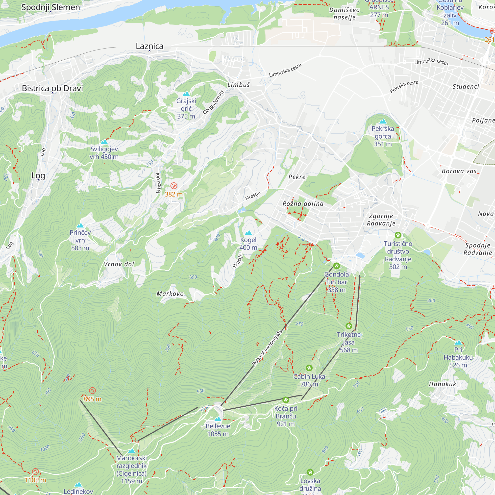 Obrambni dom map