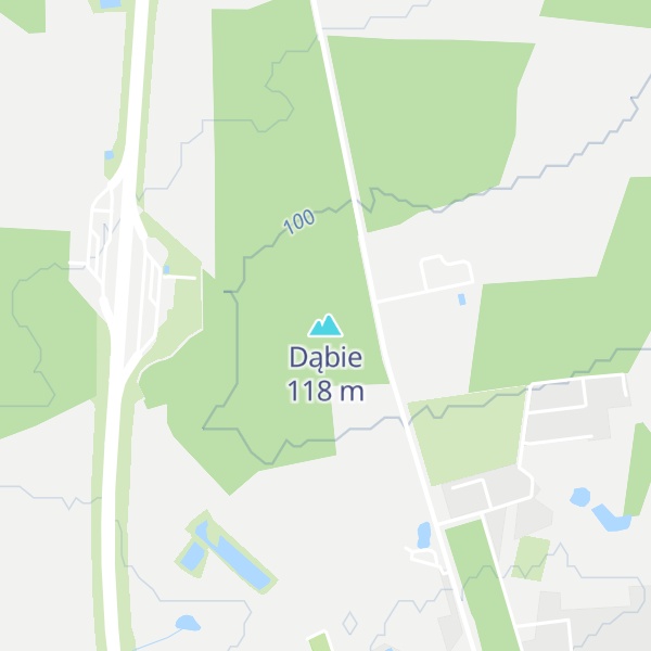 Map of Dąbie