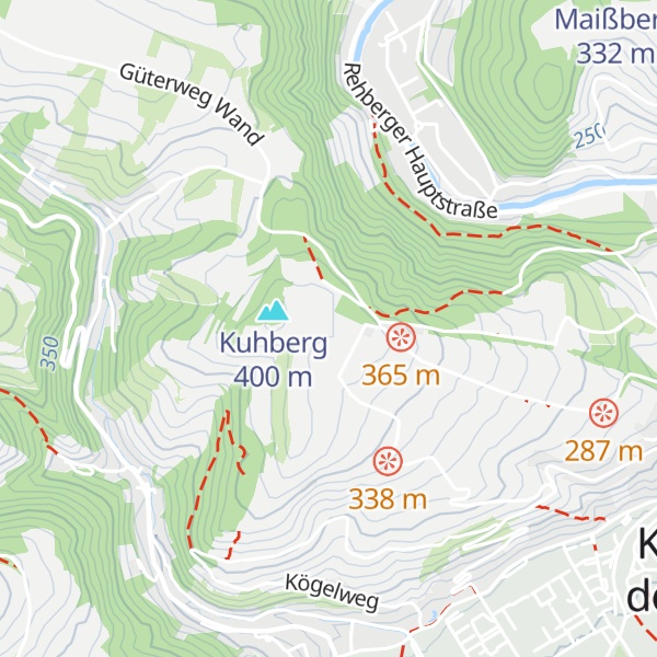 Map of Kremser Kreuzberg