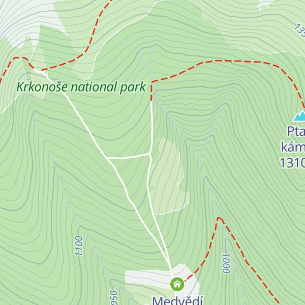Map of Brádlerovy boudy