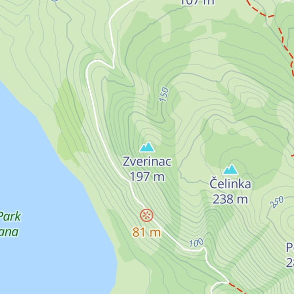 Map of Zverinac