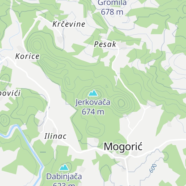 Map of Jerkovača