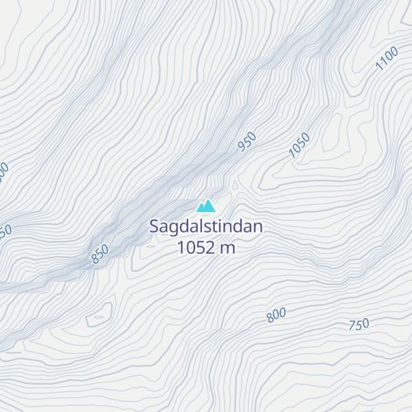 Map of Sagdalstindan