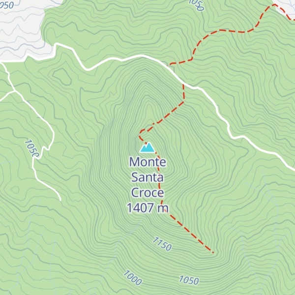 Map of Monte Santa Croce
