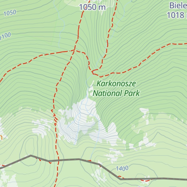 Map of Wędrujący Kamień