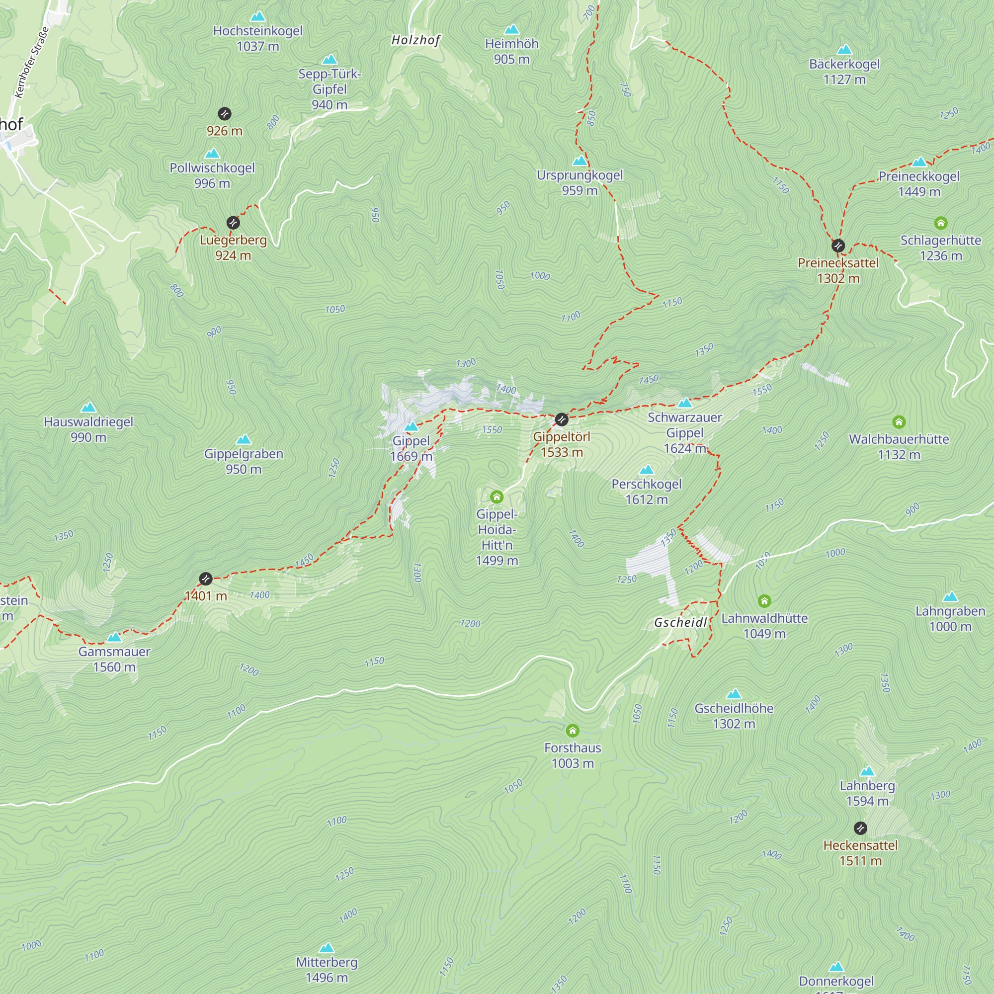 Gippel-Hoida-Hitt'n map