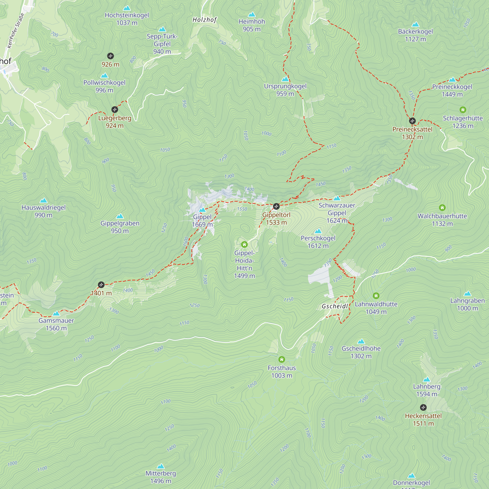 Gippel-Hoida-Hitt'n map