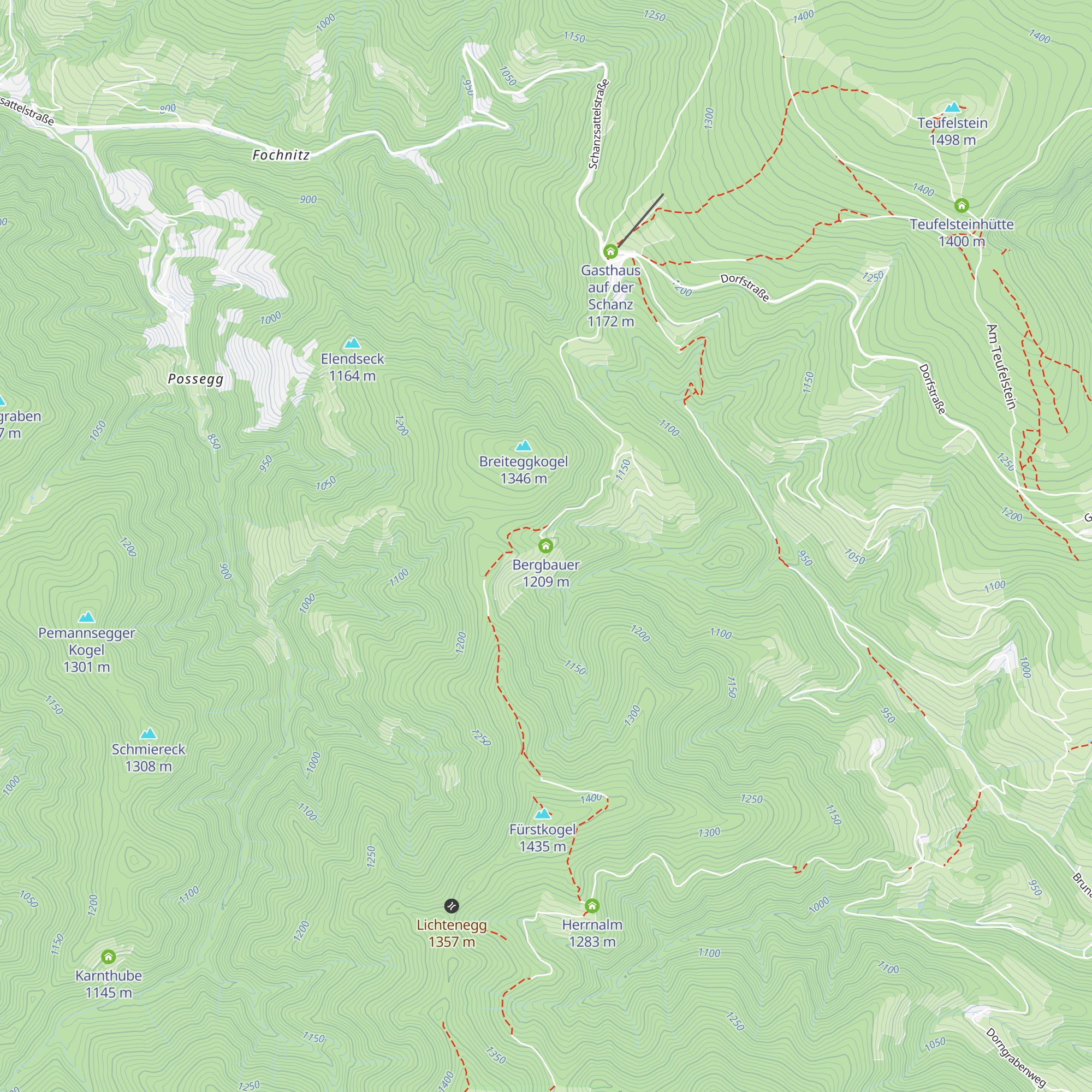 Bergbauer map