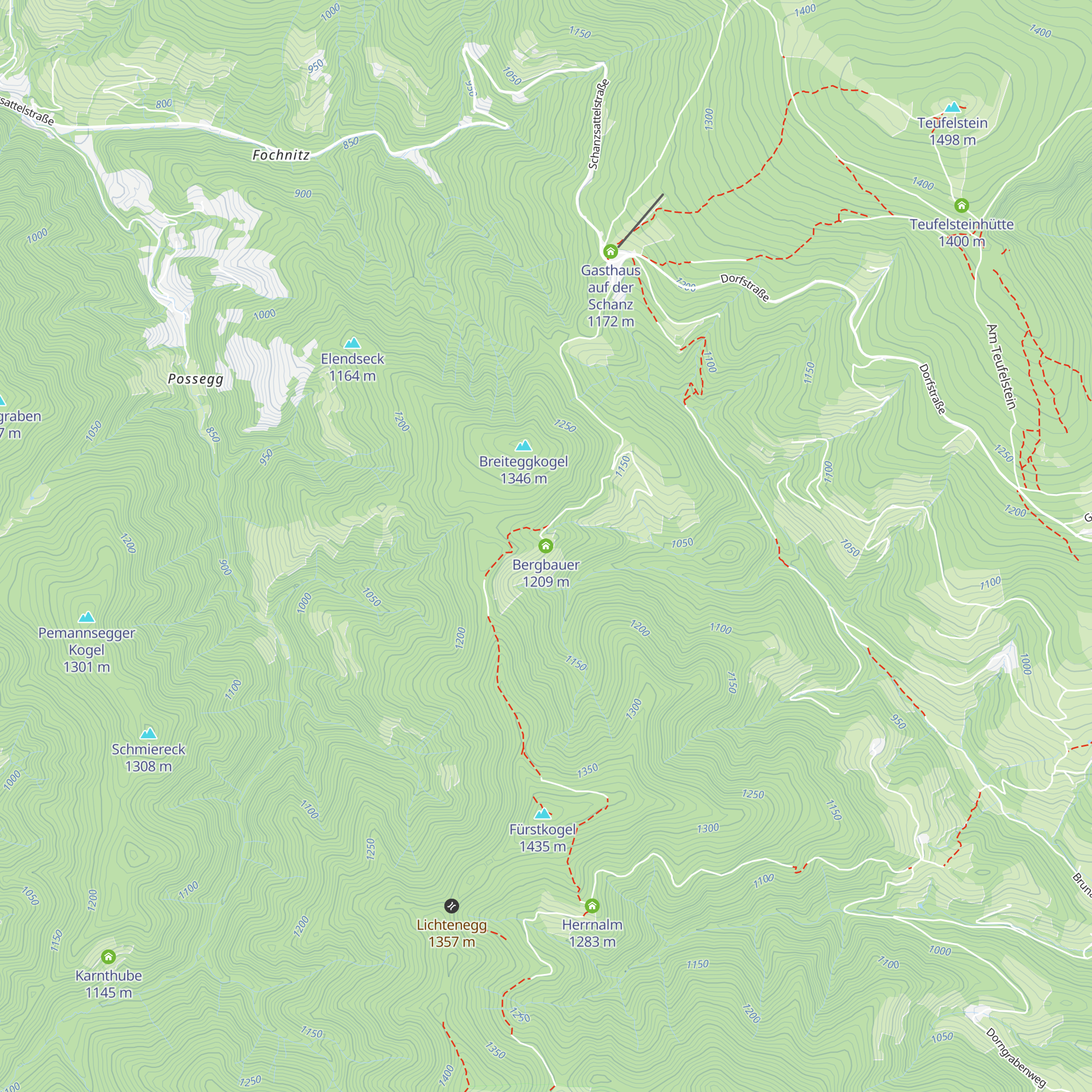 Bergbauer map