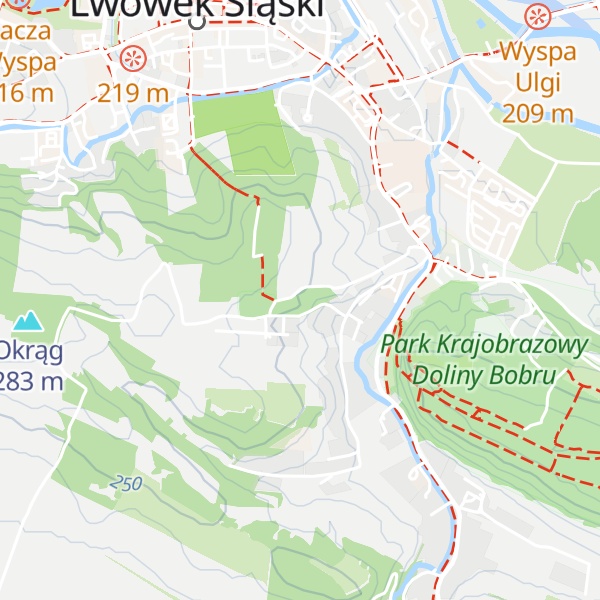 Map of Panieńskie Skały