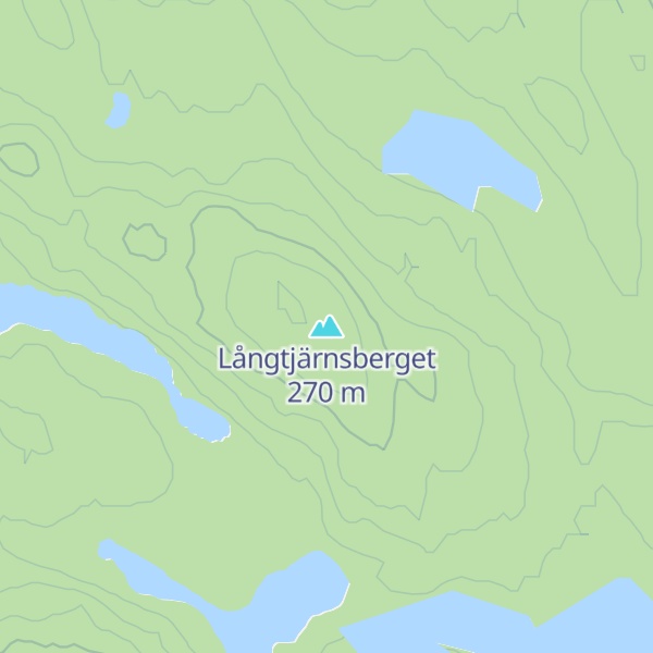 Map of Långtjärnsberget