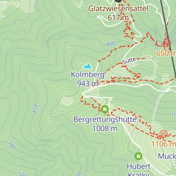 Map of Lilienfelder Hütte