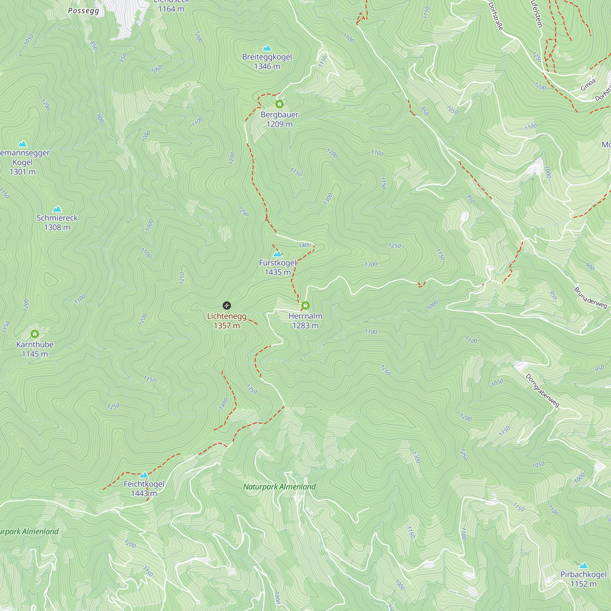 Herrnalm map