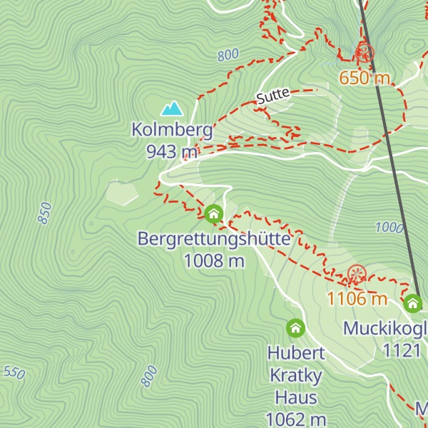 Map of Bergrettungshütte