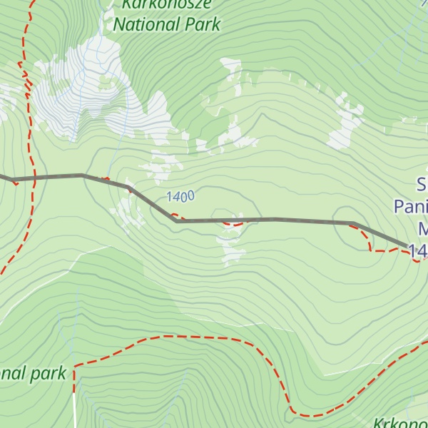 Map of Czeskie Kamienie / Mužské kameny