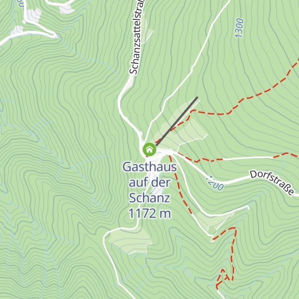Map of Gasthaus auf der Schanz