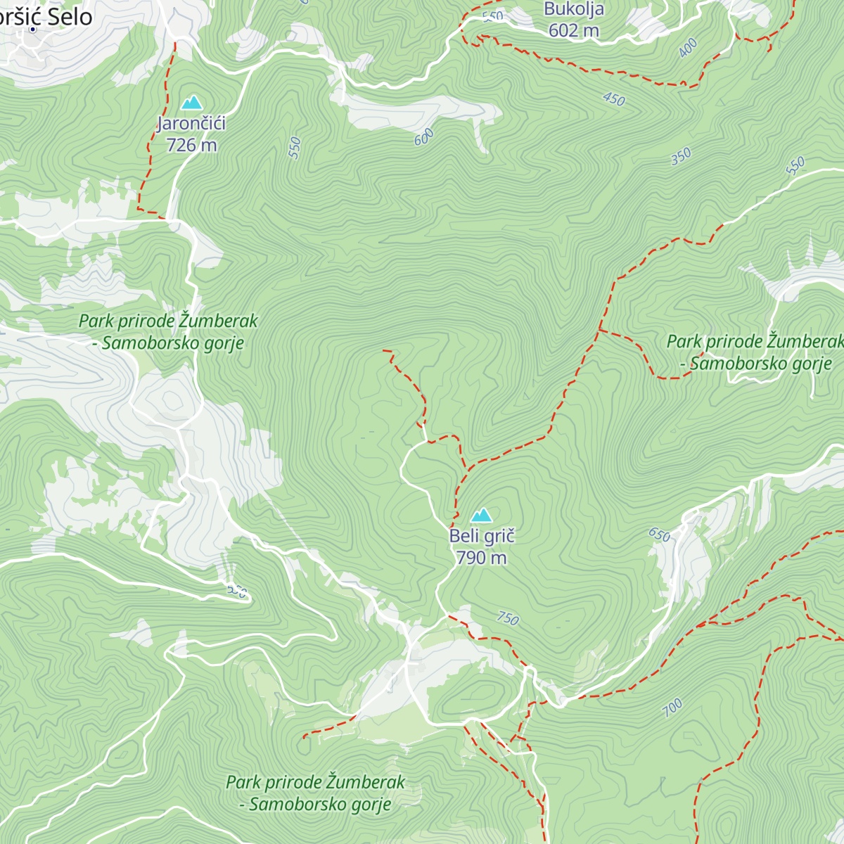Sveti Bernard map