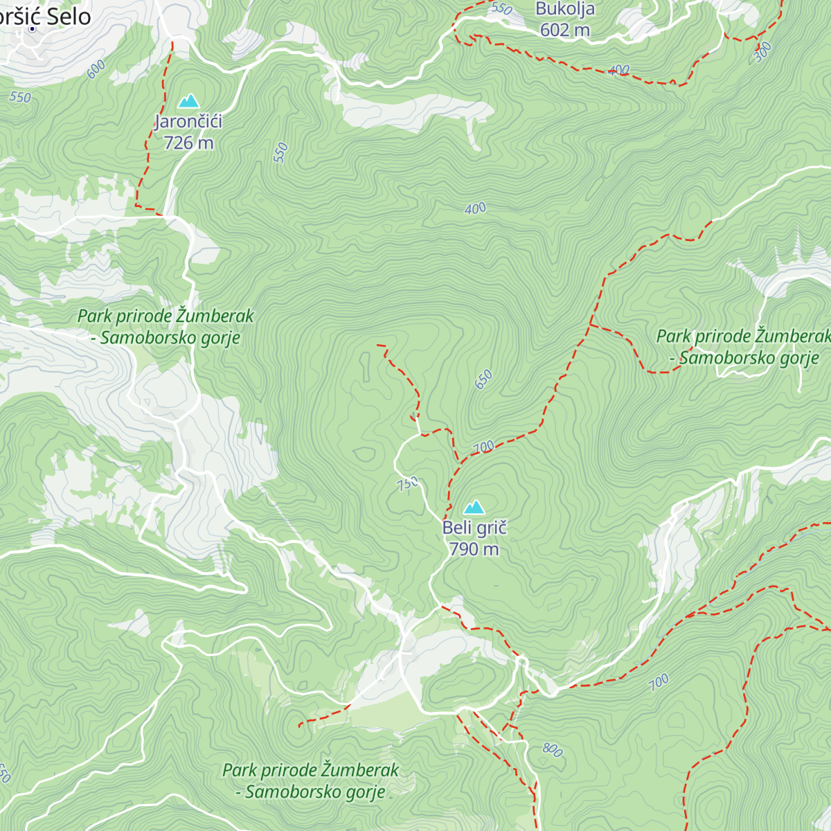 Sveti Bernard map