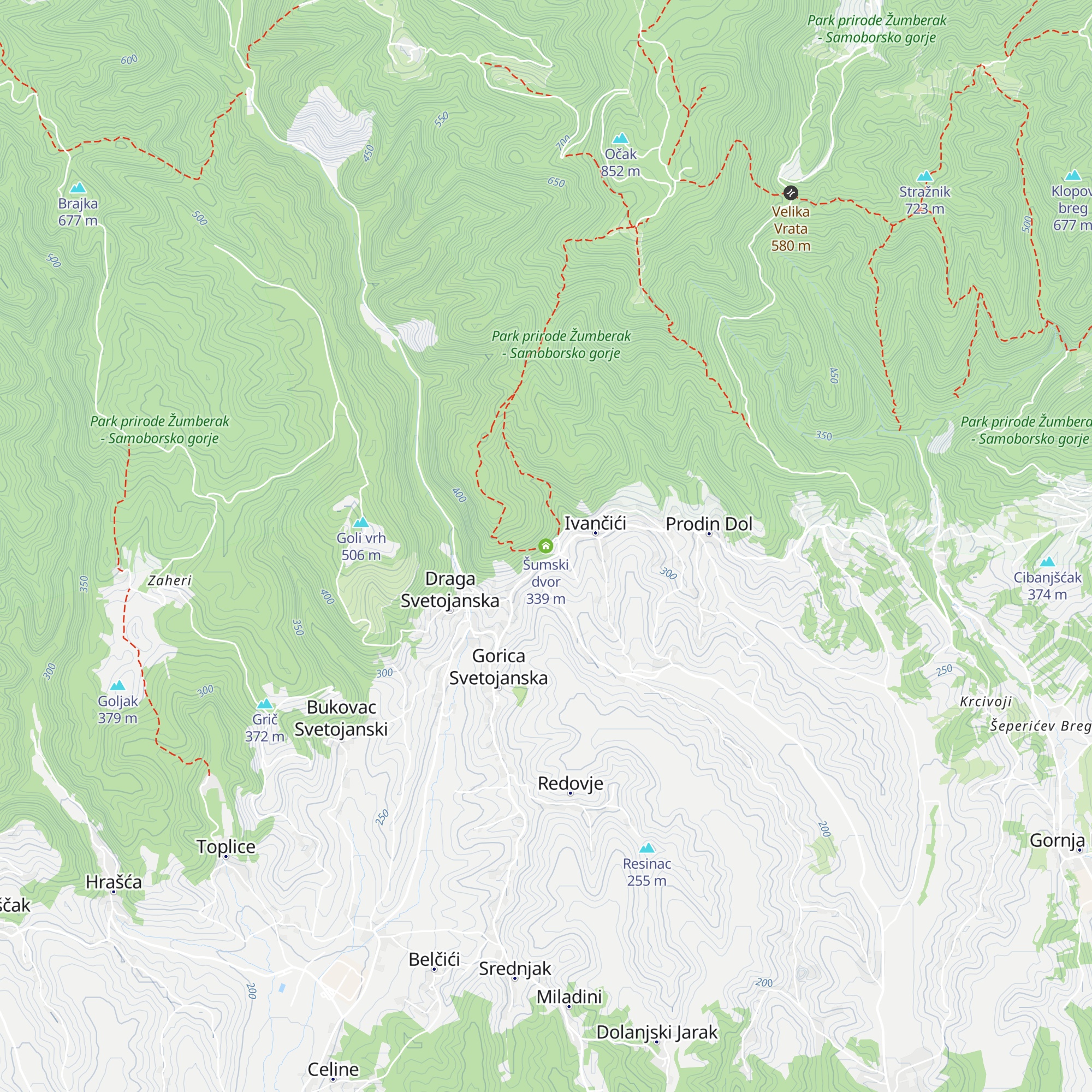 Šumski dvor map